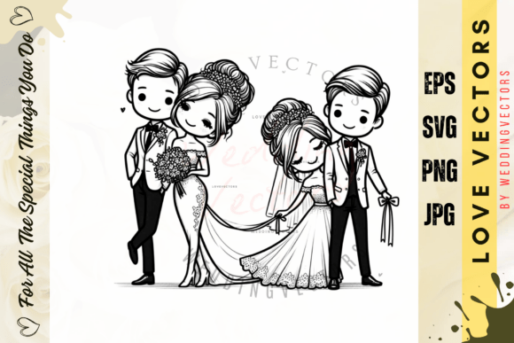 C2699: Capturing Romance in Elegant Vector Art