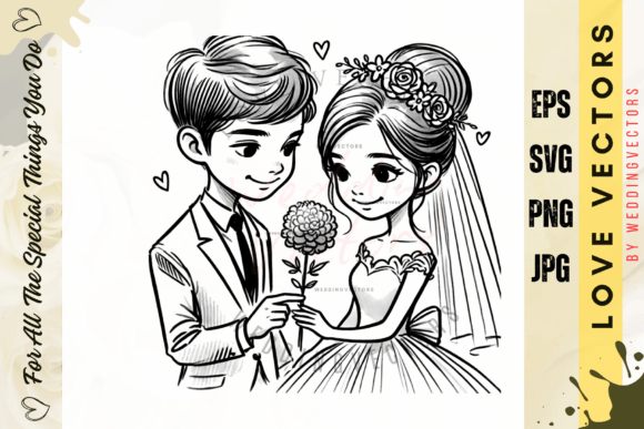 C27: Elegant Wedding Vectors for Timeless Designs