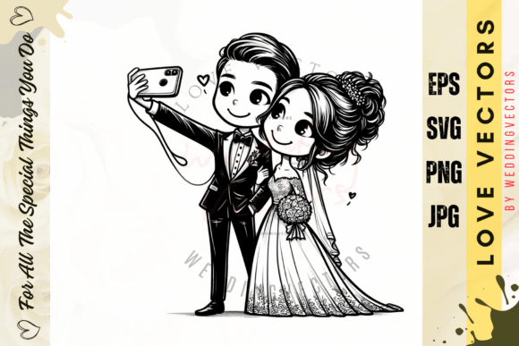 C3232: Capturing Matrimonial Bliss in Modern Vectors
