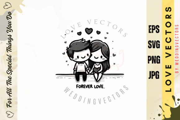C3720: Where Stylized Illustrations Meet Matrimonial Bliss