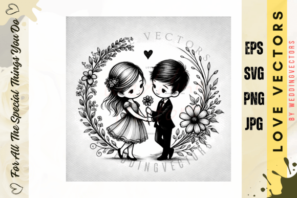 Capturing Forever: The C3831 Romantic Illustration