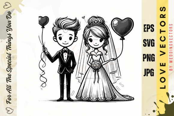 Capturing Forever: The Timeless Appeal of Wedding Couple and Love Vectors