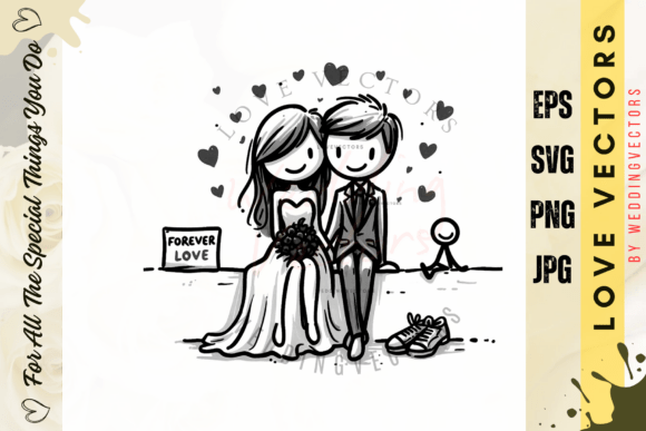 Capturing Romance: The Art of Wedding Couple and Love Vectors