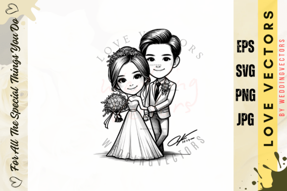 Celebrate Love: The C2701 Luxury Anniversary Illustration
