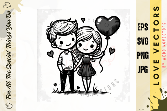 Elegant Love Vectors for Timeless Wedding Designs
