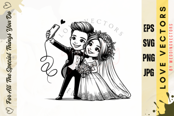Elegant Romance: Capturing Forever with the C3246 Illustration