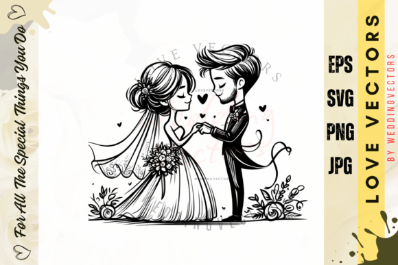 Elevate Your Wedding Designs with the C3893 Love Vectors